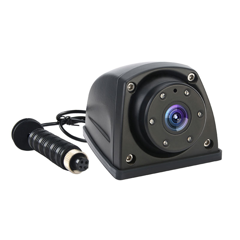 1080P AHD سائیڈ ویو کیمرہ ٹرکوں کے لیے 140 ڈگری وائیڈ اینگل اور IP69K کے ساتھ