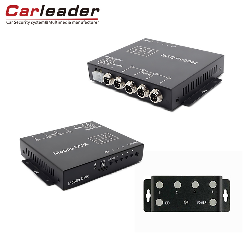 کارلیڈر 4CH AHD 1080P منی موبائل ڈی وی آر سپورٹ TF کارڈ اسٹوریج