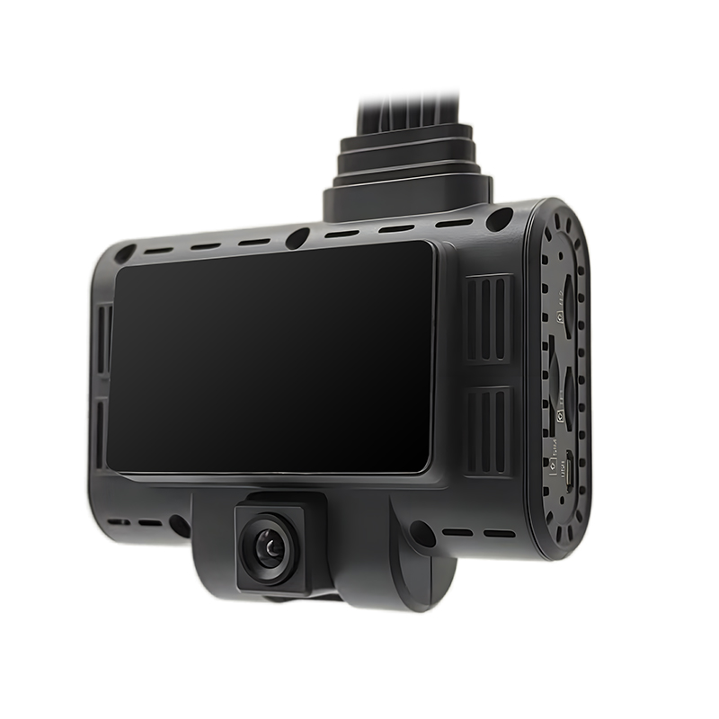 فلیٹ گاڑیوں کے لیے 4G GPS، ADAS، DSM اور WiFi کے ساتھ 3CH DVR AI ڈیش کیمرہ