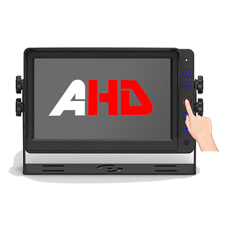 AHD ویڈیو ان پٹ اور ریموٹ کنٹرول کے ساتھ 7 انچ کمرشل وہیکل مانیٹر