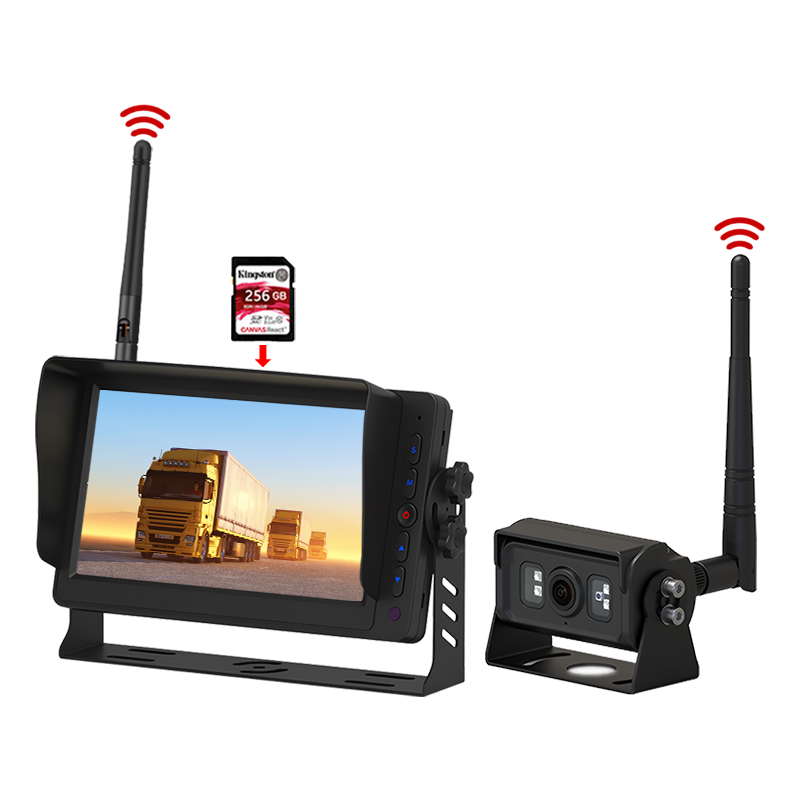 7 انچ ڈی وی آر ریکارڈنگ 2.4GHz ڈیجیٹل وائرلیس مانیٹرنگ سسٹم